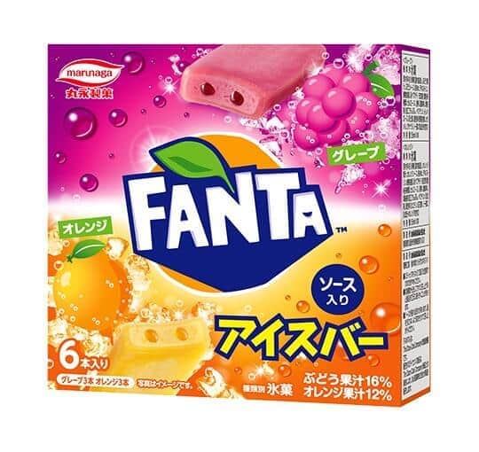 「ファンタ グレープ＆オレンジ アイスバー」　2つの味のマルチパック