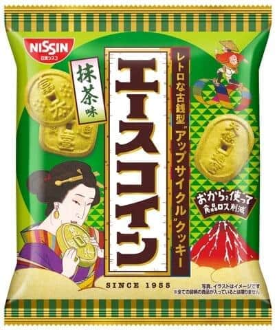 ビスケット「エースコイン 抹茶味」