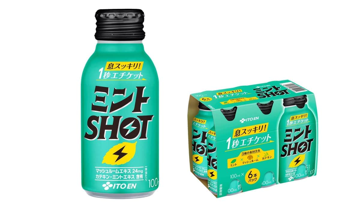 伊藤園、エチケットドリンク「ミントSHOT」　瞬間的に息スッキリの爽快感