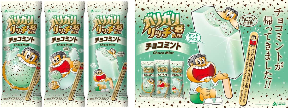 ミルクのおいしさとチョコチップの食感、ミントの清涼感を楽しめるリッチな味わい