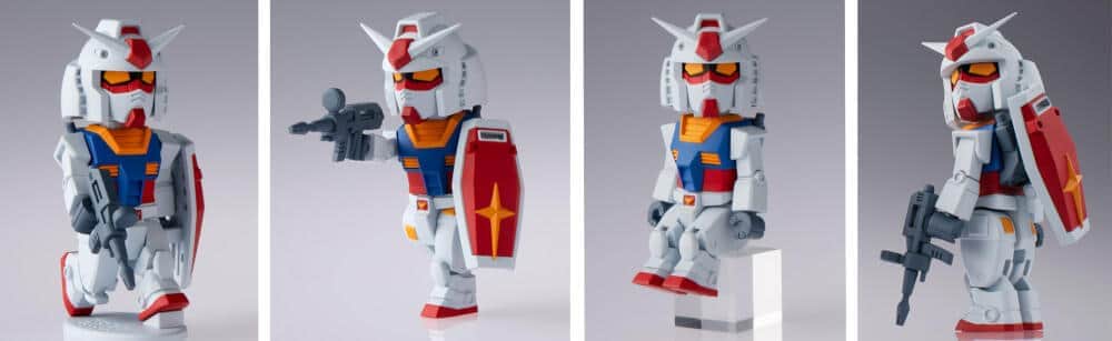 新食玩シリーズ第1弾は「bit lot ガンダム」　メカやキャラの可動フィギュア