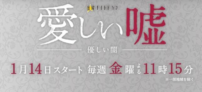 テレビ朝日の「愛しい嘘～優しい闇～」番組サイトより