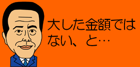 大した金額ではない、と…